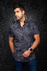 CHEMISE AU NOIR ROSSA MANCHES COURTES