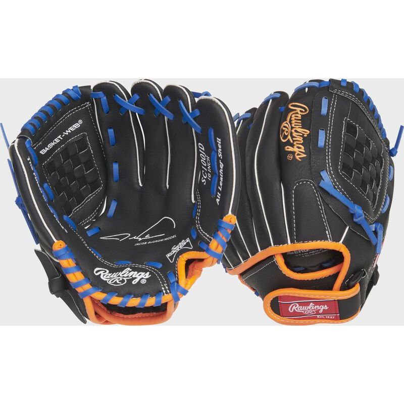 RAWLINGS "SURE CATCH" YOUTH SERIES BASEBALL GLOVE YOUTH J. DEGROM SIGNATURE 10" RHT