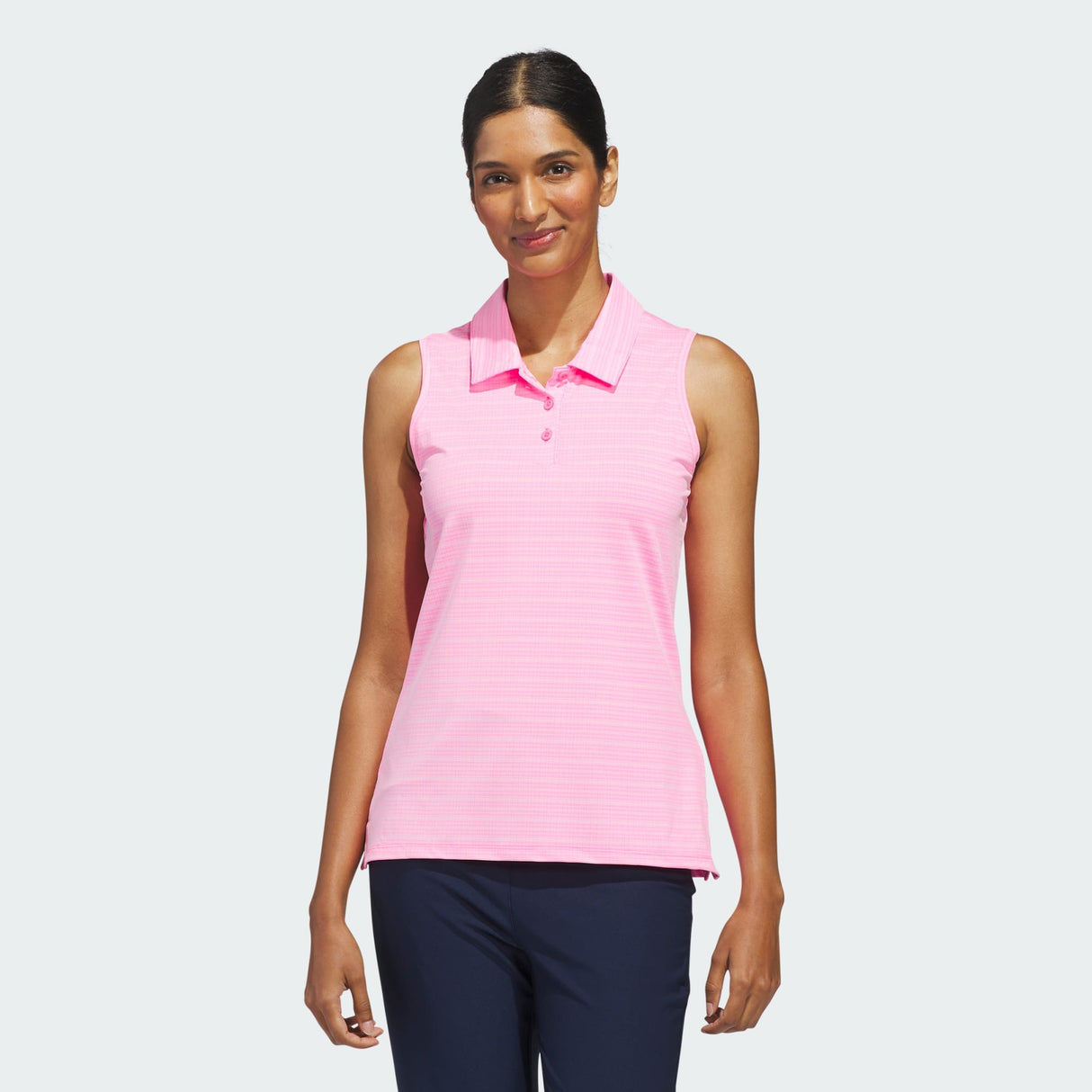 WOMEN'S ADIDAS ULTIMATE365 JACQUARD SLEEVELESS POLO SHIRT