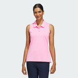 WOMEN'S ADIDAS ULTIMATE365 JACQUARD SLEEVELESS POLO SHIRT