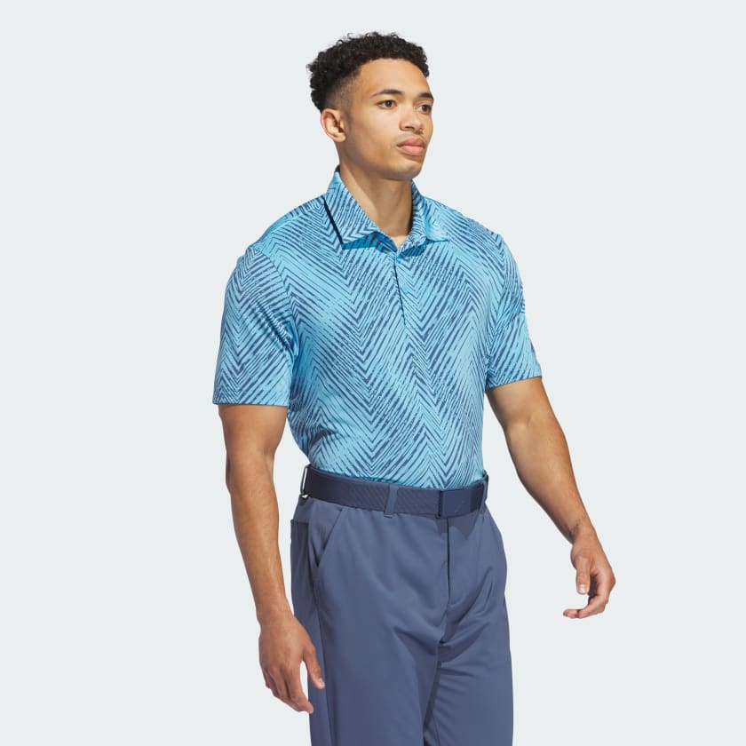 Adidas Ultimate 365 Allover Print Polo Shirt for Year-Round Performance