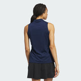 ADIDAS ULTIMATE SOLID SLEEVELESS POLO SHIRT FOR WOMEN