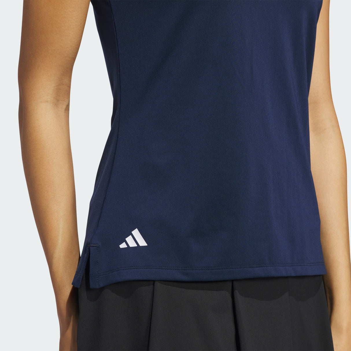 ADIDAS ULTIMATE SOLID SLEEVELESS POLO SHIRT FOR WOMEN