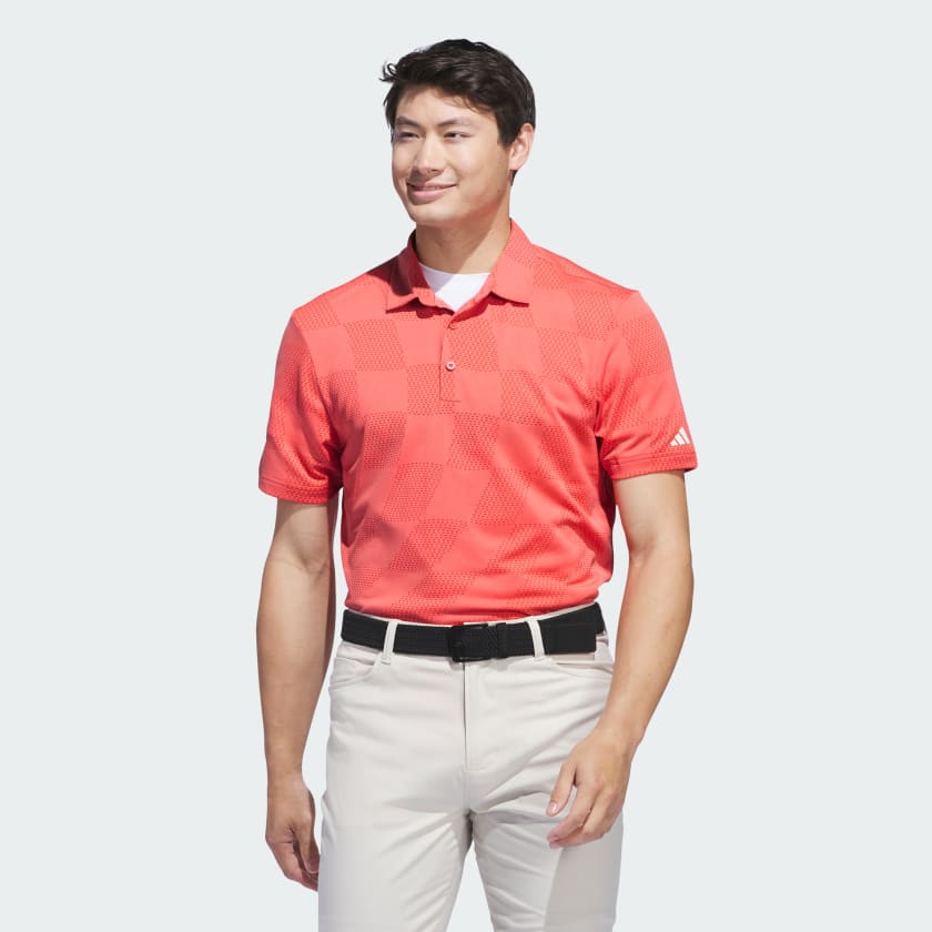 Adidas Textured Polo Shirt Ultimate 365 for On-Course Performance