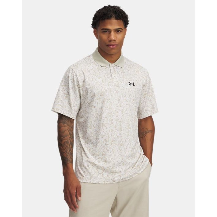 Under Armour Men's UA Matchplay Print Four-Way Stretch Polo Shirt