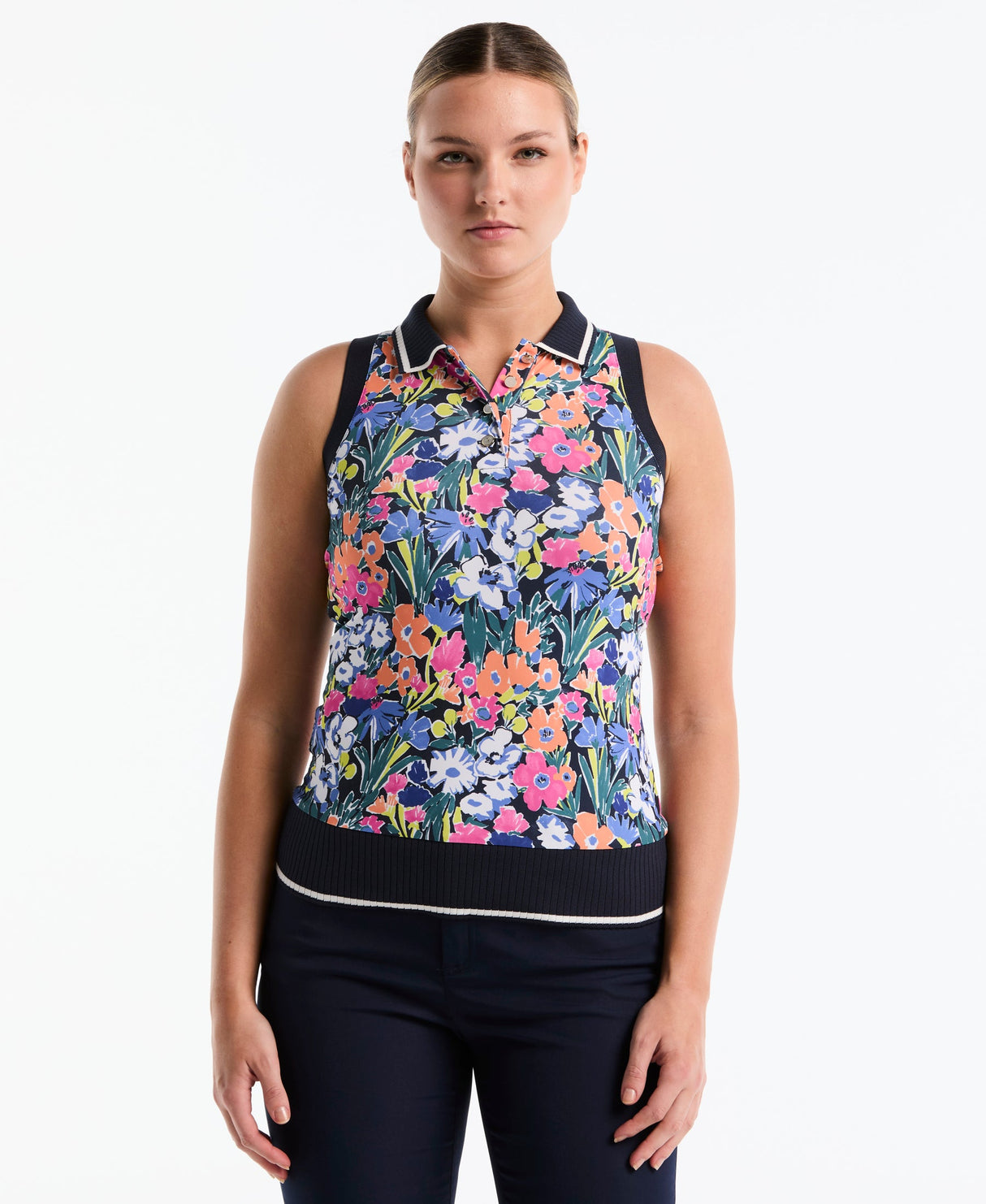 POLO PENGUIN Women's Sketch Floral Sleeveless FEMME