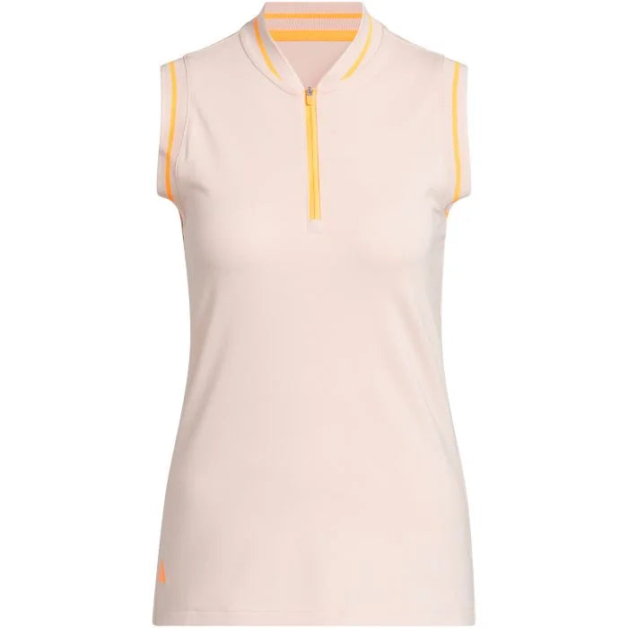 WOMEN'S ADIDAS ULTIMATE ZIP SLEEVELESS POLO