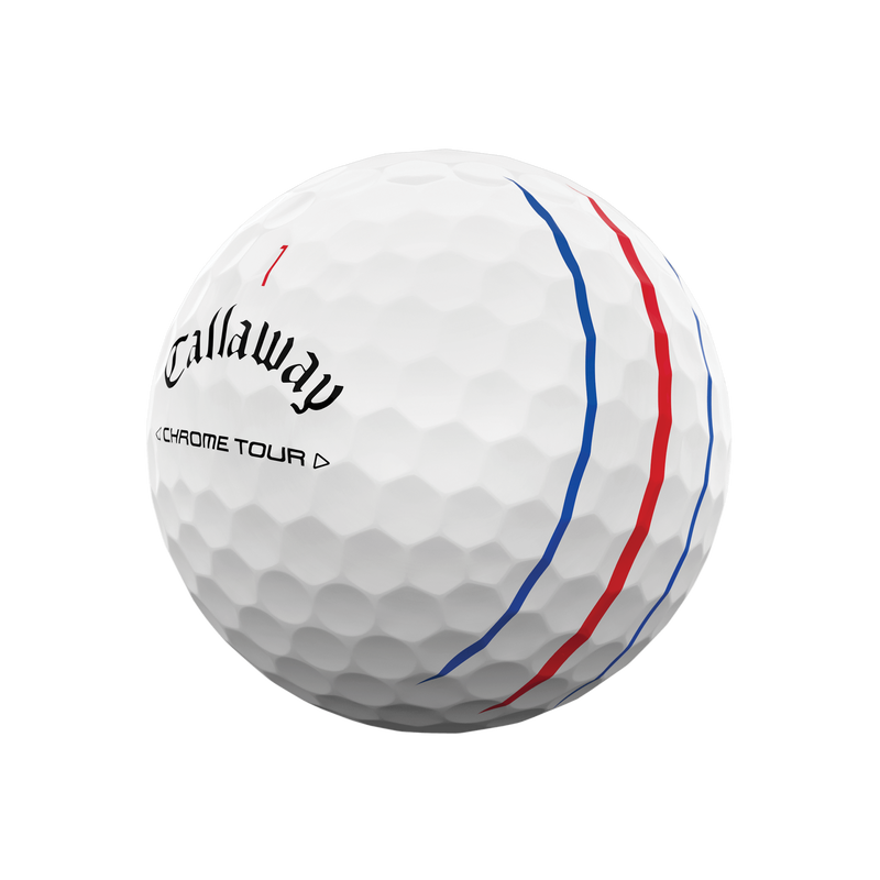 CALLAWAY CHROME TOUR 24 WHITE TRIPLE TRACK BALL 