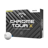 Callaway Chrome Tour X White Ball Hyper Fast Soft Core For Distance and Control