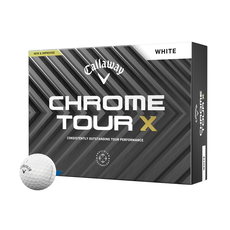 CALLAWAY CHROME TOUR X WHITE BALL 