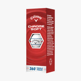 CALLAWAY CHROME SOFT 26 WHITE TRIPLE TRACK 360 BALL