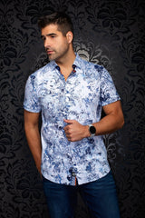 CHEMISE AU NOIR MADEIRA MANCHES COURTES