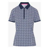 Polo Penguin Geo Imprimé Maille Noire Femme