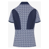 Polo Penguin Geo Imprimé Maille Noire Femme