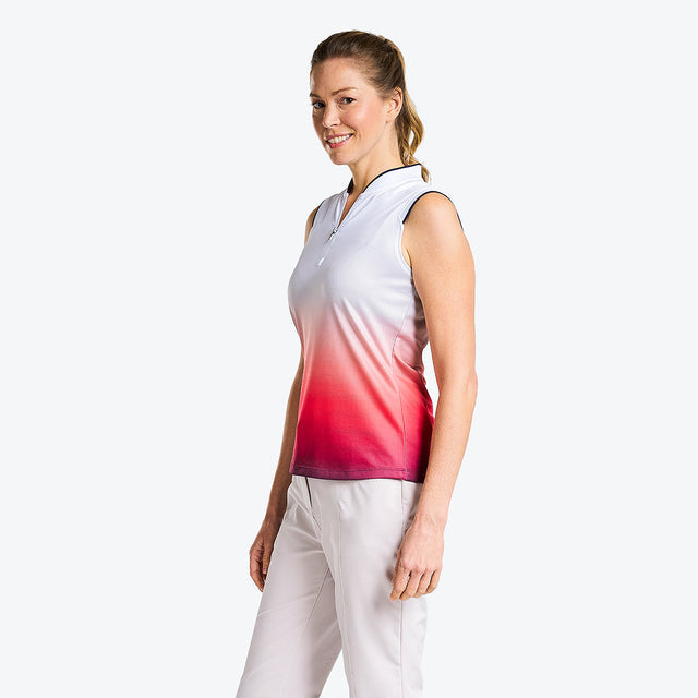 Nivo Polo Sans Manches Summer Mock Pour Femme Golf Performance