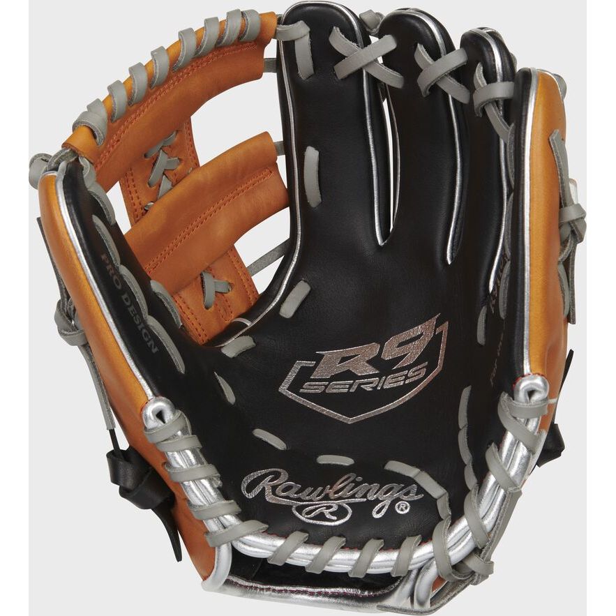 RAWLINGS "R9 BASEBALL" CONTOUR SERIES BASEBALL GLOVE 11" RHT