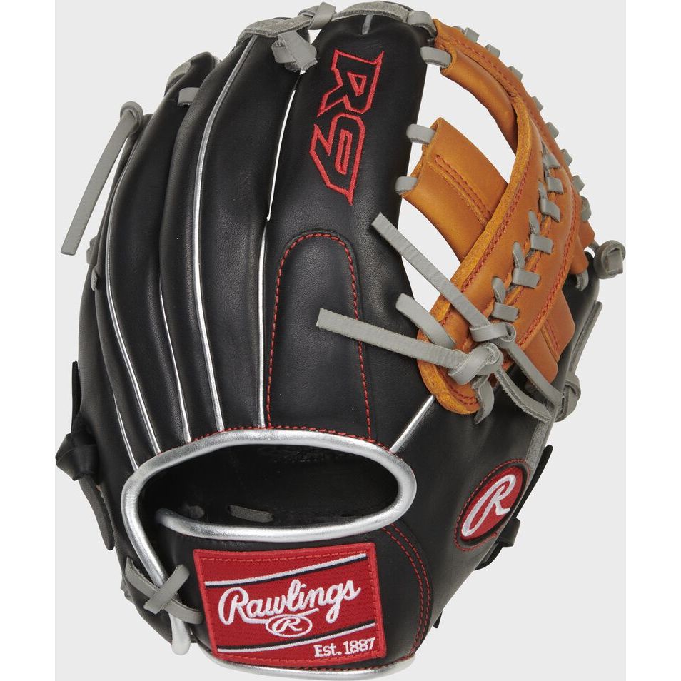 RAWLINGS "R9 BASEBALL" CONTOUR SERIES BASEBALL GLOVE 11" RHT