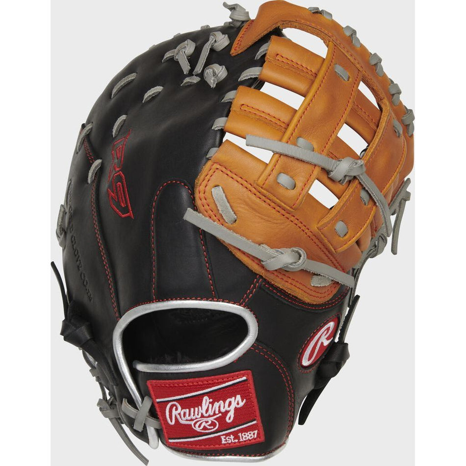 RAWLINGS R9 BASEBALL" CONTOUR SERIES FIRST BASE MITT BASEBALL GLOVE 12" RHT