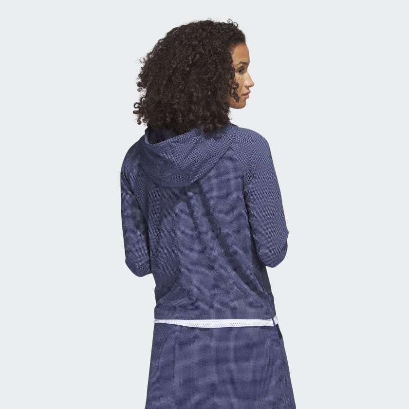 Adidas Seersucker Sweat Capuche Golf Léger Élégant Et Performant