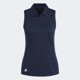 Adidas Polo Textured Sans Manches Recyclés Pour Performance Entraînement