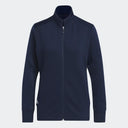 Adidas Textured Full Zip Sweater Elegant Golf Jacket For Cold