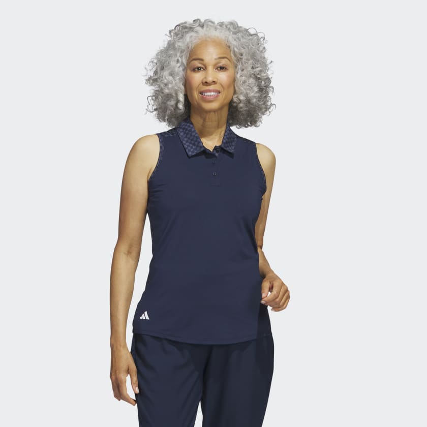POLO ADIDAS ULTIMATE 365 PRINTED SANS MANCHES