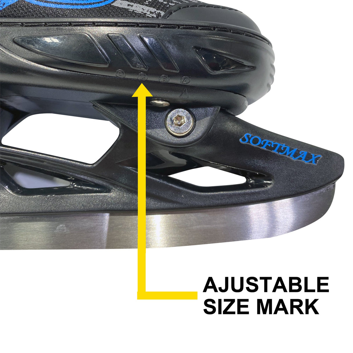 Softmax Patin À Glace Ajustable Pour Enfant Quatre Tailles Confort