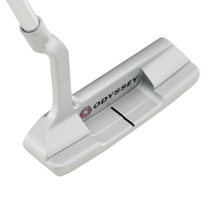 Odyssey Putter White Hot One CH Hosel À Manivelle Toe Hang Marqué